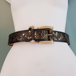 Snakeskin belt